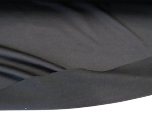 1.5m Arkham Black 48% merino 52% polyester 160g sports knit- precut as last 1.5m