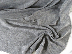 65cm Gateway Dark Grey marle rib knit 175g 50% merino 50% viscose