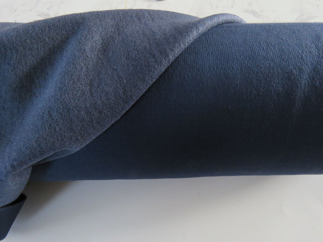 1.15m Milan Navy 38% merino 54% polyester 8% spandex 285g warm winter fabric 160cm