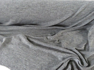 1.5m Gateway Dark Grey marle rib knit 175g 50% merino 50% viscose- precut lengths only