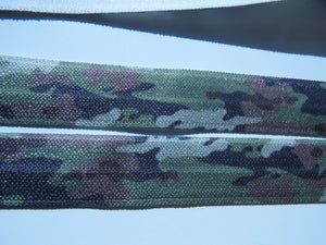 1m Camouflage fold over foldover elastic FOE 15mm wide