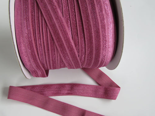 1m Victorian Rose Pink 15mm  foldover elastic fold over FOE 15mm