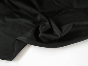 1.5m Cougar Black 44% merino 50% polyester 6% nylon 145g Jersey knit- precut pieces only