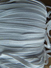 Load image into Gallery viewer, 10m White 4mm wide Knit Elastic - use for facemasks, sewing crafts