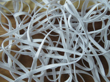 Load image into Gallery viewer, 10m White 4mm wide Knit Elastic - use for facemasks, sewing crafts