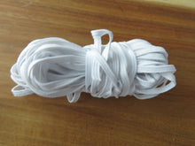 Load image into Gallery viewer, 10m White 4mm wide Knit Elastic - use for facemasks, sewing crafts
