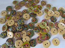 Load image into Gallery viewer, 50 Single Owl Buttons 15mm- brown back