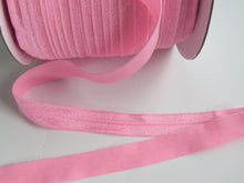 Load image into Gallery viewer, 1.3m Geranium  Pink fold over elastic 15mm wide foldover FOE