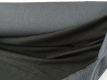 Load image into Gallery viewer, 1.5m Shuttle Black with Grey Honeycomb backing 58% merino 48% polyester 215g- precut lengths