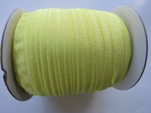 1m Lemon Yellow Fold over elastic foldover FOE 15mm