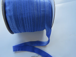 5m x 15mm wide Wisteria Blue Fold over elastic foldover FOE 15mm
