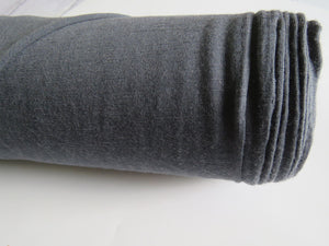 1.5m Hewson Grey 100% merino wool jersey knit 200g 150cm