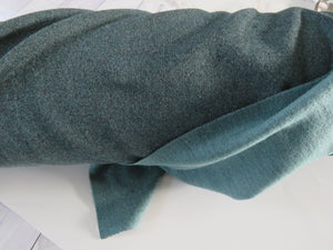 Sale-50% 48cm Jadite Green 38% merino 54% polyester 8% elastane brushed sweatshirting 285g- has dye flaw