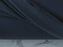 Load image into Gallery viewer, 1.5m Bendigo Black 38% merino 46% nylon 16% elastane 250g Terry backing- good stretch for leggings