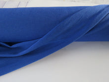 Load image into Gallery viewer, 68cm Resolution Blue 46% merino 54% polyester 135g jersey knit fabric