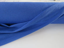 Load image into Gallery viewer, 2m Resolution Blue 46% merino 54% polyester 135g jersey knit fabric- precut 2m