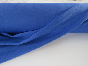 Sale 25% 3m Resolution Blue 46% merino 54% polyester 135g jersey knit fabric- precut length- last 3m piece