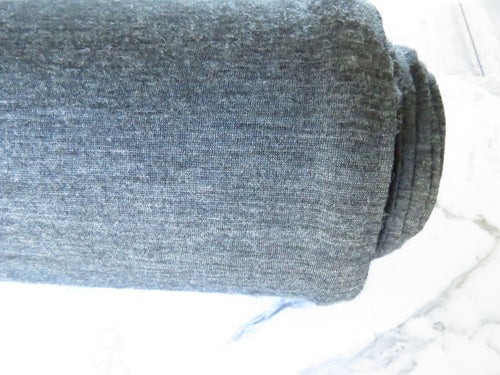 1.5m Jupiter Charcoal 100% merino jersey knit 165g 150cm