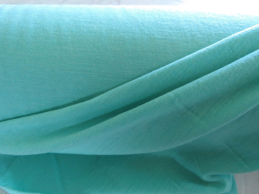 1m Pullton Turquoise 100% merino jersey knit 165g 150cm