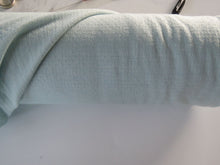 Load image into Gallery viewer, 25cm Frosty Mint Green 57% merino 34% tencil 15% nylon 150g eyelet  fabric