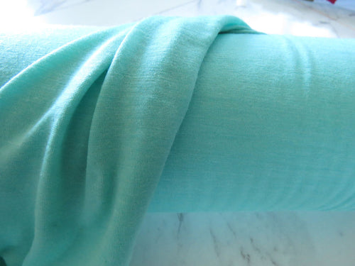 1.5m Pullton Turquoise 100% merino jersey knit 165g 150cm