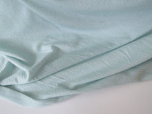 Load image into Gallery viewer, 25cm Frosty Mint Green 57% merino 34% tencil 15% nylon 150g eyelet  fabric