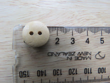 Load image into Gallery viewer, 50 Owl print 15mm buttons-brown back