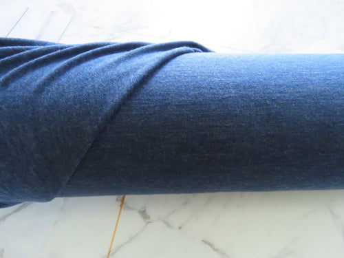 1m Hombre Blue 100% merino jersey knit 165g 150cm
