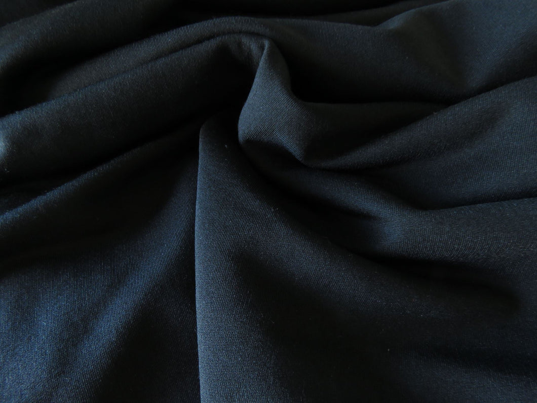 2m Bendigo Black 38% merino 46% nylon 16% elastane 250g Terry backing- good stretch for leggings