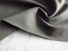 Load image into Gallery viewer, 1.5m Stonewall Grey 43% Merino 44% Tencil 6% elastane 7% Nylon Sweatshirting 260g 175cm wide- precut