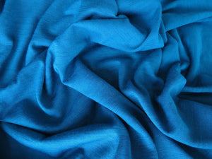 25% off sale-3m Montreal Teal Blue 65% merino 35% polyester jersey knit 120g