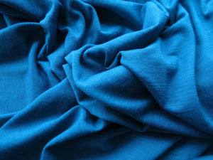 96cm Montreal Teal Blue 65% merino 35% polyester jersey knit 120g