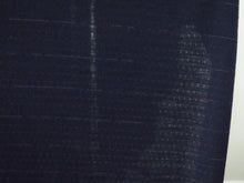 Load image into Gallery viewer, 1m Plimco Navy Pink Stripe Star Eyelet 98.7% Merino 1.3% nylon 150g