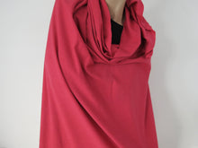 Load image into Gallery viewer, 1m Aloha Pinky Red 75% merino 25% polyester 230g Textured Knit