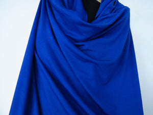 1.5m Prussian Blue Merino Nylon Corespun 50% Merino 33% Tencil 5% elastane 12% Nylon 155g- precut pieces only