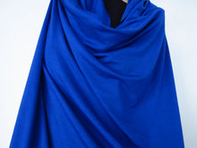 Load image into Gallery viewer, 1m Prussian Blue Merino Nylon Corespun 50% Merino 33% Tencil 5% elastane 12% Nylon 155g