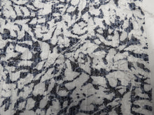 Load image into Gallery viewer, 2m Brentwood Navy and White Polyester Stretch Crinkle Lace