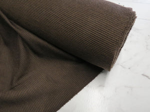 1m Deacon Brown 81% Merino 19% Polyester 205g Textured Waffle Knit fabric
