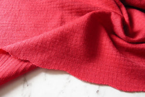1.6m Aloha Pinky Red 75% merino 25% polyester 230g Textured Knit