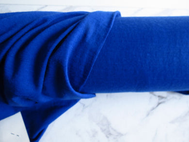 1.22m Prussian Blue Merino Nylon Corespun 50% Merino 33% Tencil 5% elastane 12% Nylon 155g- precut piece