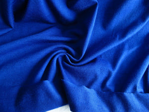 1.5m Prussian Blue Merino Nylon Corespun 50% Merino 33% Tencil 5% elastane 12% Nylon 155g- precut pieces only