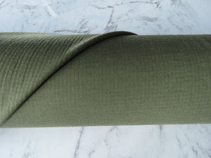 3m Oslo Olive 75% Merino 25% Polyester 230g Knit- precut 3m length