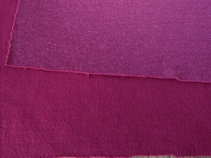 1.5m Paige Pink and Blushed Wine 57% merino 43% nylon 290g Double face
