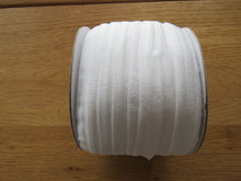 Load image into Gallery viewer, 50 yards / 45m White Fold Over Elastic FOE  15mm- In stock available for immediate dispatch.