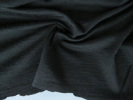 1.9m Pango Black 200g 100% New Zealand merino jersey knit fabric 150cm wide