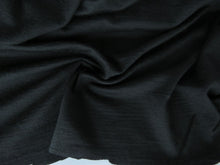 Load image into Gallery viewer, 1m Wesley Black 195g 100% merino jersey knit 152cm wide