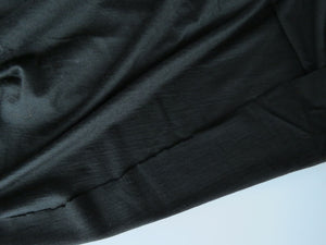 1.5m Wesley Black 195g 100% merino jersey knit 152cm wide
