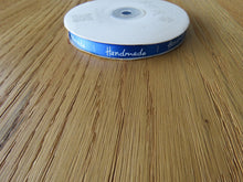 Load image into Gallery viewer, 5m Royal Blue satin Handmade Ribbon  labels are approx. 50 x 10mm