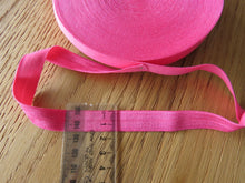 Load image into Gallery viewer, 5m Bright Pink Fold over elastic Foldover FOE 15mm