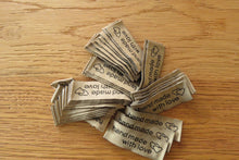 Load image into Gallery viewer, 10  Bronze  Handmade With Love and Double Hearts Labels 55 x 15mm